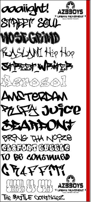 graffiti fonts names. 16 Free GRAFFITI FONTS