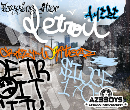 4 Graffiti Fonts- Detroit